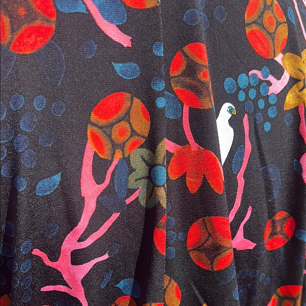 Colorful Patterned Cross Front Dress - Picture 4 of 6